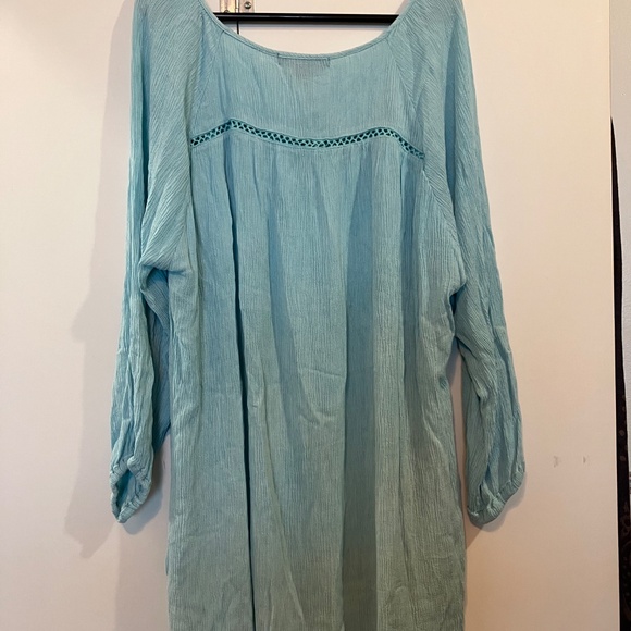 💲⬇️ Love & Legend Aqua Blue Boho Tunic - Picture 4 of 6